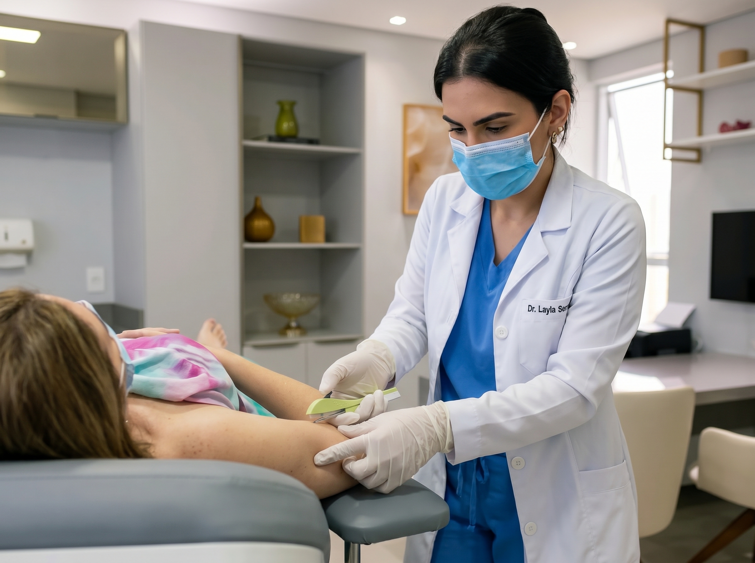 Dra. Layla inserindo implanon em joão pessoa