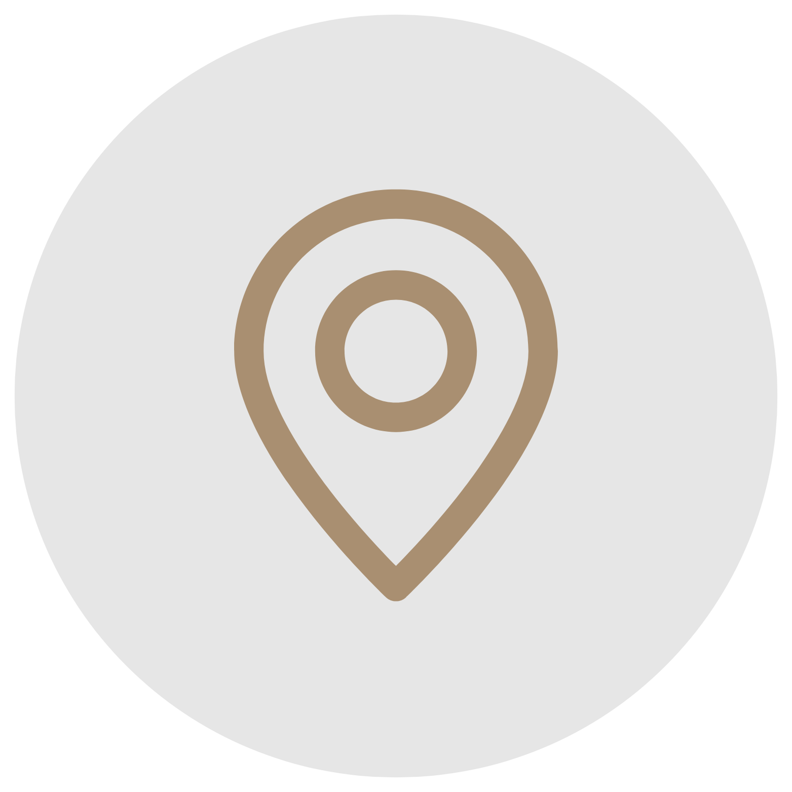 Ícone de localização de pin de mapa indicando o endereço do consultório de ginecologia na cidade de João Pessoa na Paraíba.